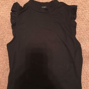 Forever 21 Ruffle black tank ❤️